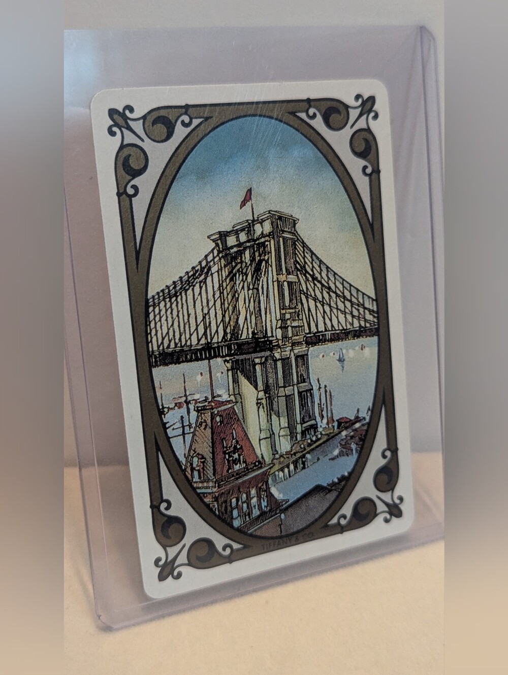 Tiffany & Co. Collector Playing Card – 4 of Spades Brooklyn Bridge Design